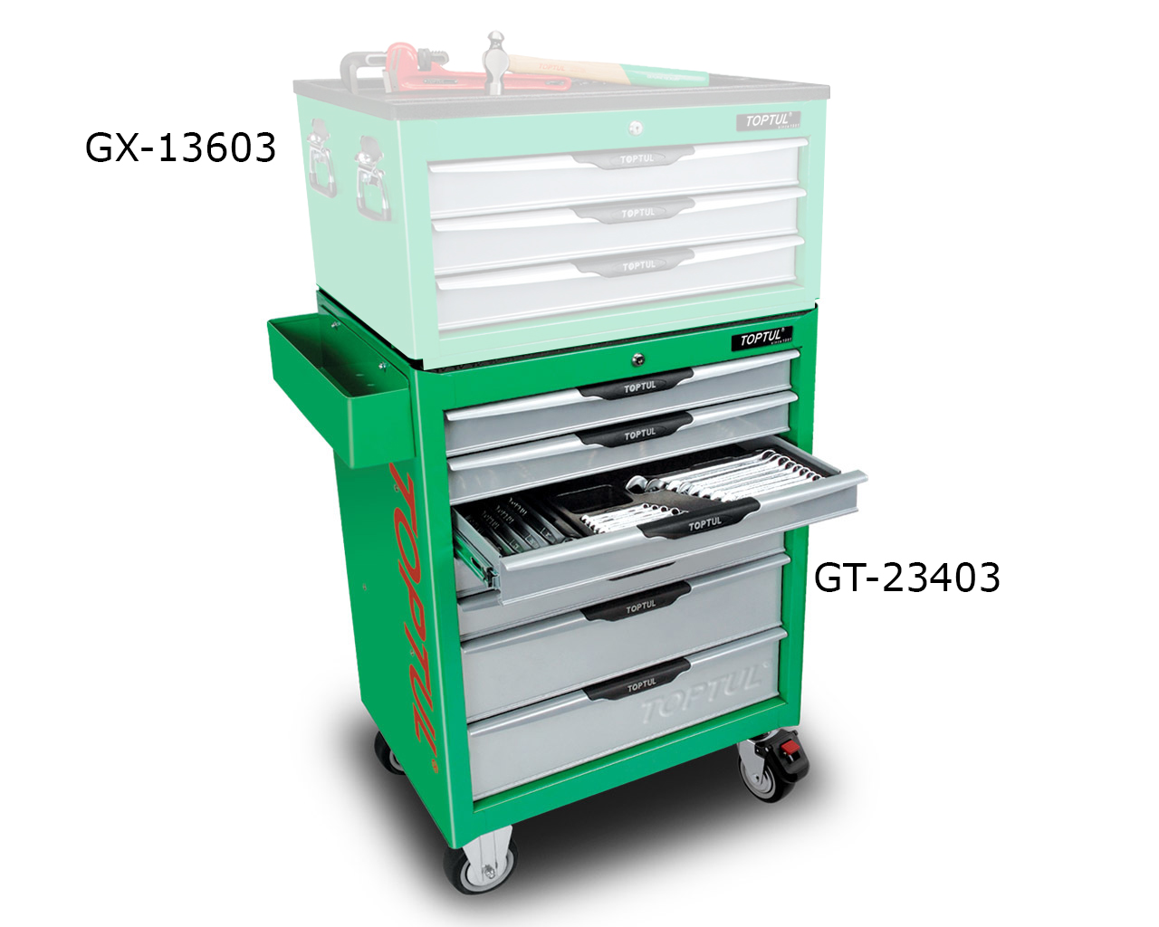 Tủ dụng cụ 7 ngăn 234PCS Toptul GT-23403 Tủ dụng cụ 7 ngăn 234PCS Toptul GT-23403