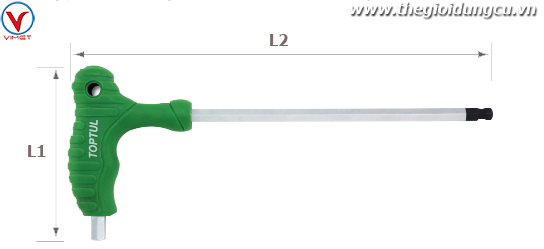 Lục giác L 1 đầu bi 5mm TOPTUL AGCA0521