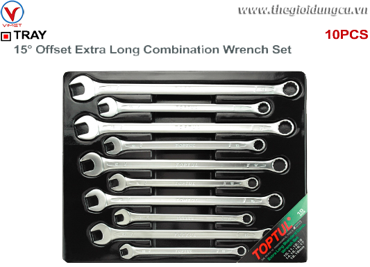Bộ cờ lê vòng miệng 10 món
