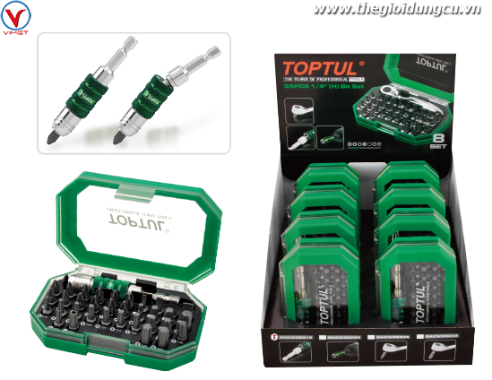 Bộ tuốc nơ vít GACW3501S bao gồm 8 bộ GABW3101