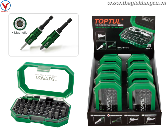 Bộ tuốc nơ vít 35 món 1/4