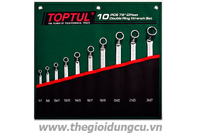 Bộ cờ lê 2 đầu vòng 75° 10 chi tiết  GRAI1001
