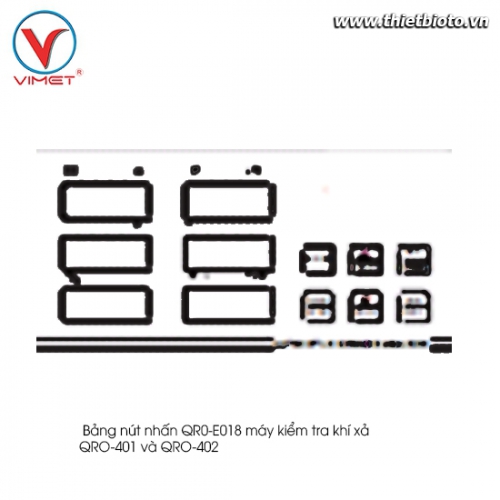 Bảng nút nhấn máy kiểm tra khí xả QRO-401 và QRO-402
