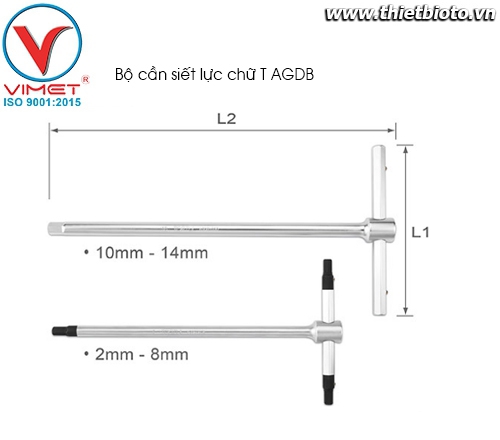Bộ cần siết lực chữ T AGDB