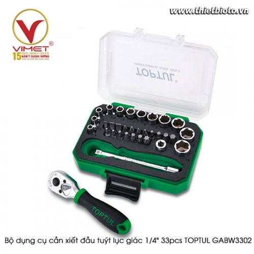 Bộ dụng cụ cần xiết đầu tuýp lục giác 1/4\