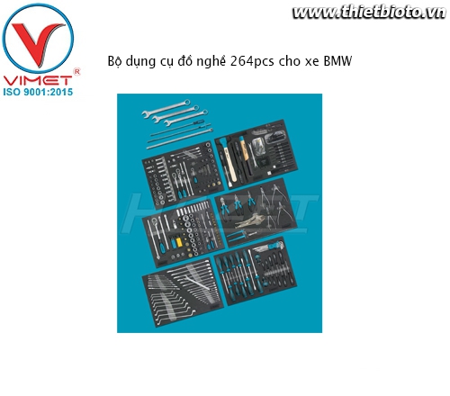 Bộ dụng cụ đồ nghề 264pcs cho xe BMW