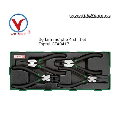 Bộ kìm mở phe 4 chi tiết Toptul GTA0417