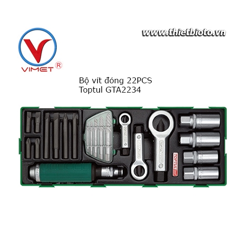 Bộ vít đóng 22 chi tiết Toptul GTA2234