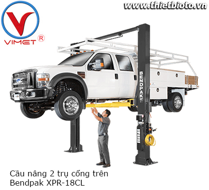 Cầu nâng 2 trụ cổng trên Bendpak XPR-18CL