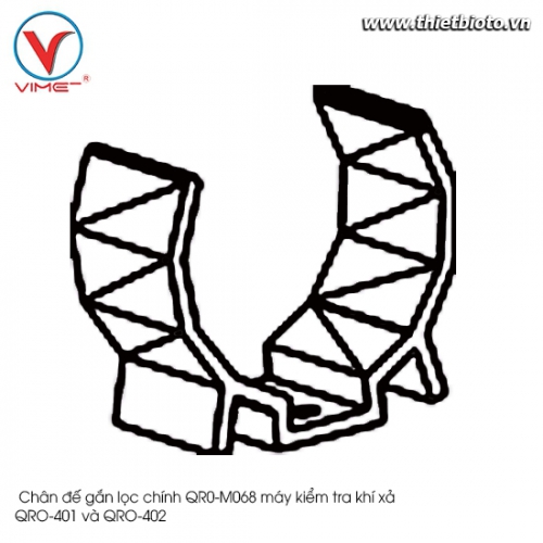 Chân đế gắn lọc chính máy kiểm tra khí xả QRO-401 và QRO-402