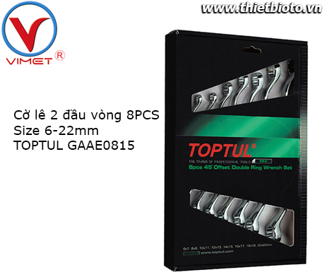 Bộ cờ lê 2 đầu vòng 8 món TOPTUL GAAE0815