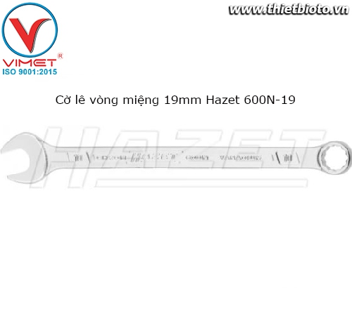 Cờ lê vòng miệng 19mm Hazet 600N-19