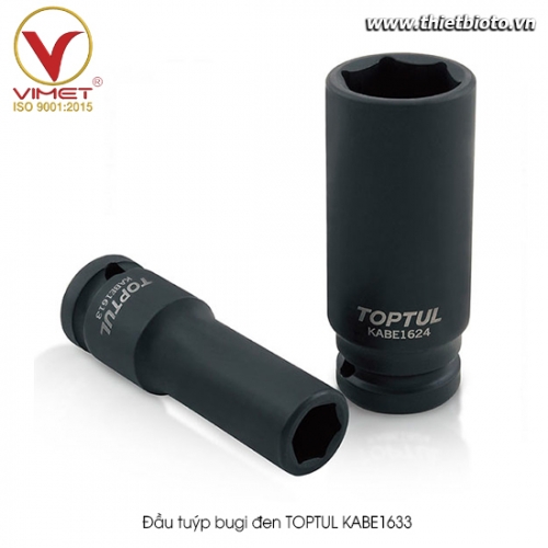 Đầu tuýp bugi đen TOPTUL KABE1633