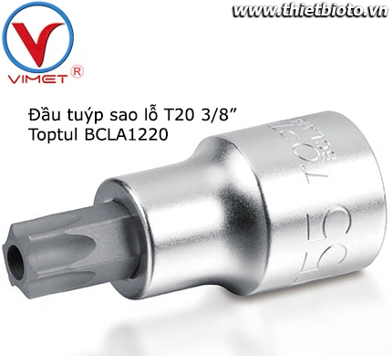 Đầu tuýp sao lỗ T20 3/8inch Toptul BCLA1220