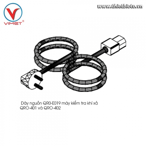 Dây nguồn kiểm tra khí xả QRO-401 và QRO-402