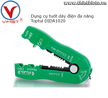 Dụng cụ tuốt dây điện đa năng Toptul DIDA1020
