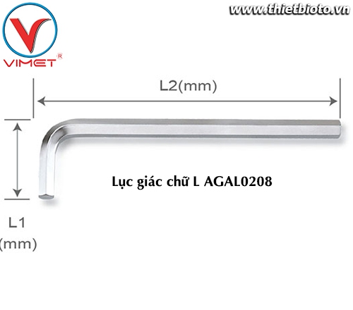 Lục giác chữ L (dài) 2mm TOPTUL AGAL0208