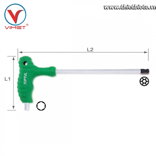 Lục giác L 1 đầu bi 2mm TOPTUL AGCA0215