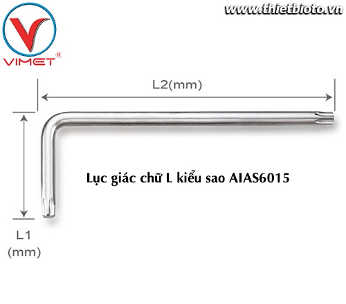 Lục giác L sao (ngắn) T60 TOPTUL AIAS6015