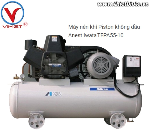Máy nén khí Piston không dầu Anest Iwata TFPA55-10