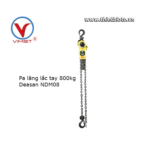 Pa lăng lắc tay 800kg Deasan NDM08