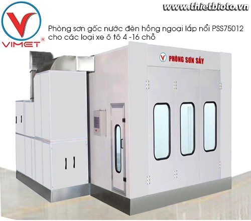 Phòng sơn gốc nước đèn hồng ngoại PSS75012