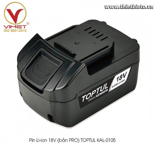 Pin Li-ion 18V (bản PRO) TOPTUL KAL-0105