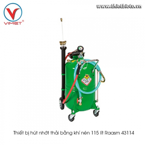 Thiết bị hút nhớt thải  bằng khí nén 115 lít Raasm 43114