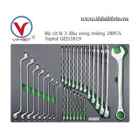 Bộ cờ lê 2 đầu vòng miệng 28 chi tiết Toptul GED2819