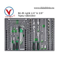 Bộ đồ nghề 128 chi tiết Toptul GEDC803