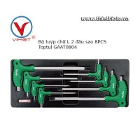 Bộ tuýp chữ L 2 đầu sao 8 chi tiết Toptul GAAT0804