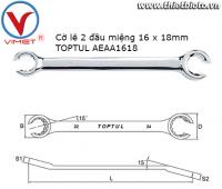Cờ lê đầu mở 16x18mm TOPTUL AEAA1618