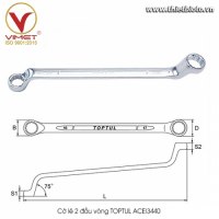 Cờ lê 2 đầu vòng TOPTUL ACEI3440