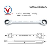 Cờ lê 2 đầu vòng tự động Toptul AOAG1719