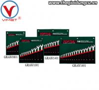 Bộ cờ lê đầu tròn đầu hở 15 độ 14 món TOPTUL GRAW1401