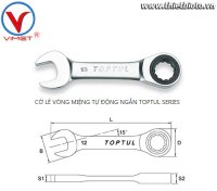 Cờ lê vòng miệng tự động ngắn 9mm TOPTUL AOAB0909