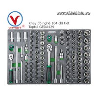 Khay đồ nghề 104 chi tiết Toptul GEDA429
