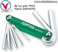 Bộ lục giác 7 chi tiết Toptul AGFH0701