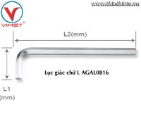 Lục giác chữ L (dài) 8mm TOPTUL AGAL0816