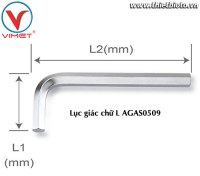 Lục giác chữ L (ngắn) 5mm TOPTUL AGAS0509