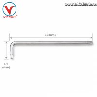 Lục giác L đầu sao T30 Toptul AIAL3013