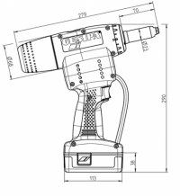 Súng rút rive bằng Pin POWERBIRD® PRO