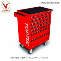 Tủ đồ nghề 7 ngăn Toptul 227 chi tiết - Model GCAJ0018