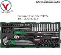 Bộ tuýp lục giác và vít vặn 72 chi tiết Toptul GTB7202