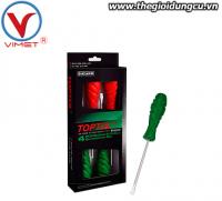 Bộ vít bake và vít dẹt 4 món Satin/In/Hộp màu toptul GAAE0404