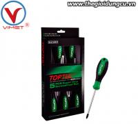 Bộ vít bake và vít dẹt siêu giữ 5 món toptul GAAE0507