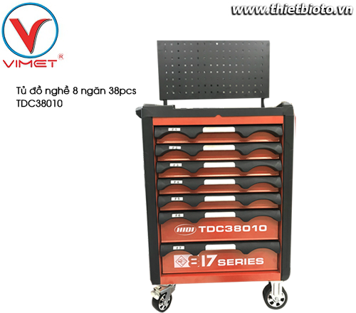 Tủ đồ nghề sửa chữa 7 ngăn 38pcs TDC38010