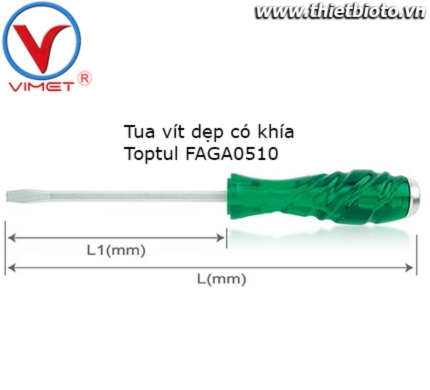 Tua vít dẹp có khía FAGA0510