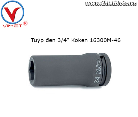 Tuýp đen 3/4 Koken 16300M-46