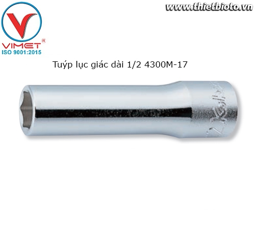 Tuýp lục giác dài 1/2 4300M-17